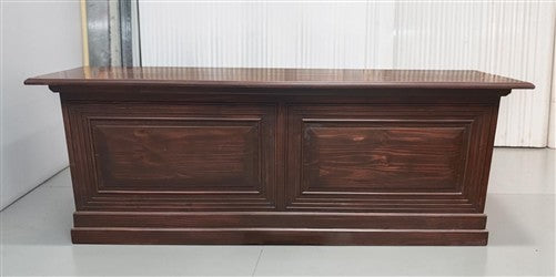 8' Brown Store Counter Retail Checkout Display Cabinet 4 Drawer Kitchen Island C