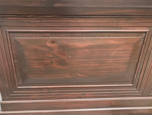 8' Brown Store Counter Retail Checkout Display Cabinet 4 Drawer Kitchen Island C