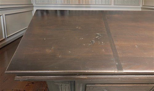 8' Brown Store Counter Retail Checkout Display Cabinet 4 Drawer Kitchen Island D
