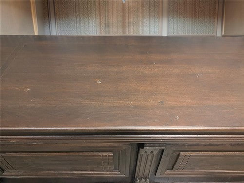 8' Brown Store Counter Retail Checkout Display Cabinet 4 Drawer Kitchen Island D