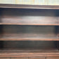 8' Brown Bookcase Display Cabinet 4 Drawer Rustic Open Front Library Shelving