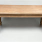 6' Natural Wood Dining Table, Farmhouse Rustic Turned Leg Kitchen Table A