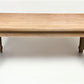 6' Natural Wood Dining Table, Farmhouse Rustic Turned Leg Kitchen Table A