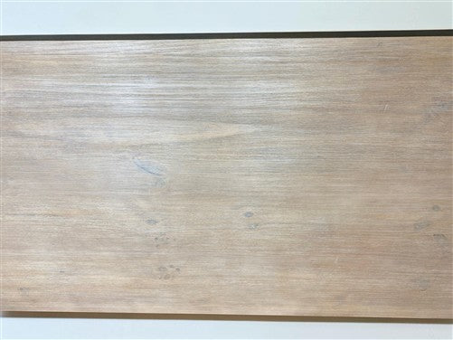 7' Solid Wood Dining Table, Farmhouse Rustic Turned Leg Kitchen Table, A
