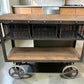 Modern Industrial, Kitchen Island, Kitchen Storage Cabinet, Harvest Table, A1
