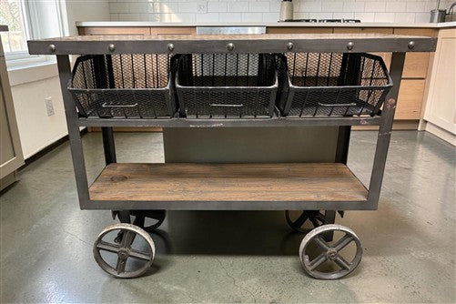 Modern Industrial, Kitchen Island, Kitchen Storage Cabinet, Harvest Table, A1
