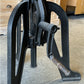 Modern Industrial Iron Age Crank Table, Round Bar Table, Kitchen Island Table, A