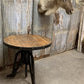 Modern Industrial Iron Age Crank Table, Round Bar Table, Kitchen Island Table, A