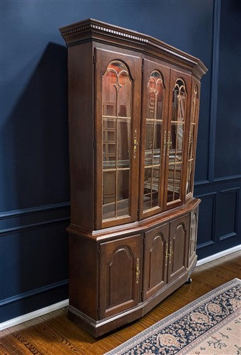 Pennsylvania House China Cabinet, Vintage Lighted Curio Cabinet, Display Case