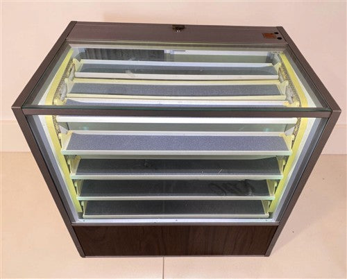 Berg Motion Case Rotating Lighted Display Case, Vintage Showcase Cabinet Working