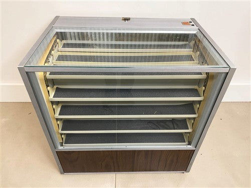 Berg Motion Case Rotating Lighted Display Case, Vintage Showcase Cabinet Working