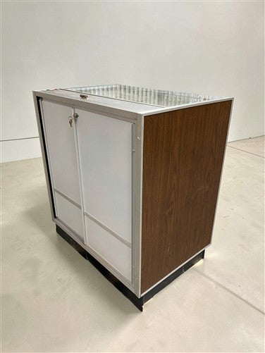 Berg Motion Case Rotating Lighted Display Case, Vintage Showcase Cabinet Working