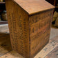Rare Antique S.E. Seger's Sons Coffee Bin, Wood Advertising, Grocers Quincy, IL