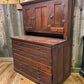 Primitive General Store Cabinet Vintage Apothecary Merchant 8 Drawer Cupboard