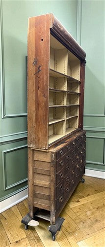 General Store Mercantile 30 Drawer Cabinet Vintage Apothecary Store Display, A