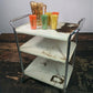 Cosco Cart, Retro Rolling Kitchen Stand, Bar Table, 1960s Mid Century Vintage D
