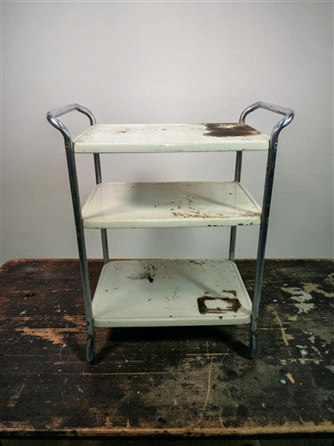 Cosco Cart, Retro Rolling Kitchen Stand, Bar Table, 1960s Mid Century Vintage D