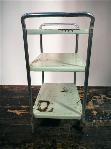 Cosco Cart, Retro Rolling Kitchen Stand, Bar Table, 1960s Mid Century Vintage D
