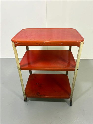 Cosco Cart, Retro Rolling Kitchen Stand, Bar Table, 1960s Mid Century Vintage E