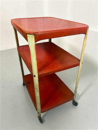 Cosco Cart, Retro Rolling Kitchen Stand, Bar Table, 1960s Mid Century Vintage E