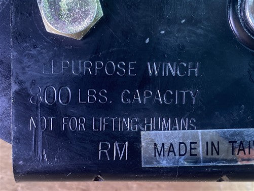 800 LB General Purpose Winch, Vintage Hand Operated Crank Took in Original Box