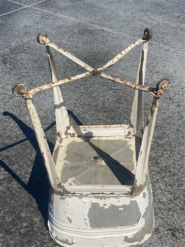Wheeling Galvanized Single Wash Tub, Sink Cooler, Flower Pot Stand Bucket DU