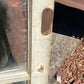 Wood Transom Window, 3 Pane Glass, Vintage Architectural Salvage Frame, A90