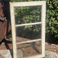 Wood Transom Window, 3 Pane Glass, Vintage Architectural Salvage Frame, A91