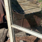 Wood Transom Window, 3 Pane Glass, Vintage Architectural Salvage Frame, A91