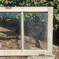 Wood Transom Window, 3 Pane Glass, Vintage Architectural Salvage Frame, A91