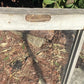 Wood Transom Window, 3 Pane Glass, Vintage Architectural Salvage Frame, A91