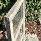 Wood Transom Window, 3 Pane Glass, Vintage Architectural Salvage Frame, A91
