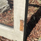 Wood Transom Window, 3 Pane Glass, Vintage Architectural Salvage Frame, A91