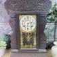 New Haven Mantel Clock, Vintage Wind Up Kitchen Parlor Clock w/ Pendulum & Key B