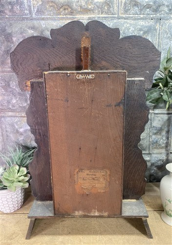 New Haven Mantel Clock, Vintage Wind Up Kitchen Parlor Clock w/ Pendulum & Key B