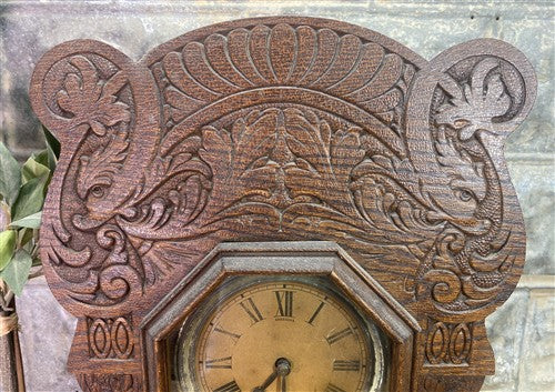 Sessions Mantel Clock, Vintage Wind Up Kitchen Parlor Clock w/ Pendulum D