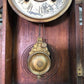 Mantel Shelf Clock, Vintage Wind Up Kitchen Parlor Clock w/ Pendulum E