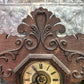 Ingraham Mantel Clock, Vintage Wind Up Kitchen Parlor Clock w/ Pendulum & Key F