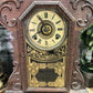 Ingraham Mantel Clock, Vintage Wind Up Kitchen Parlor Clock w/ Pendulum & Key F