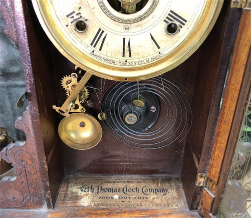 Seth Thomas Mantel Shelf Clock, Vintage Wind Up Kitchen Parlor Clock G
