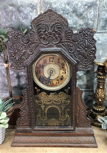 Seth Thomas Mantel Shelf Clock, Vintage Wind Up Kitchen Parlor Clock H