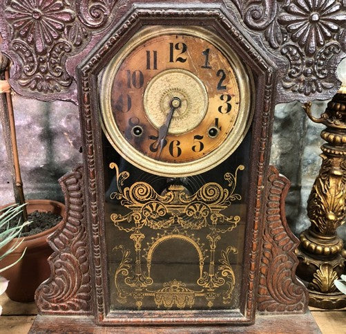 Seth Thomas Mantel Shelf Clock, Vintage Wind Up Kitchen Parlor Clock H