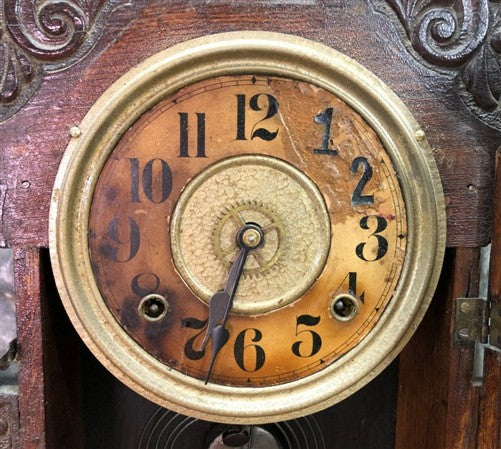 Seth Thomas Mantel Shelf Clock, Vintage Wind Up Kitchen Parlor Clock H
