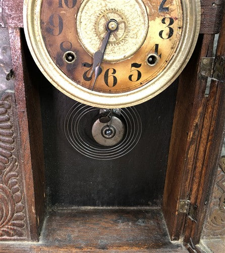 Seth Thomas Mantel Shelf Clock, Vintage Wind Up Kitchen Parlor Clock H