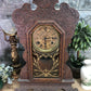 Waterbury Mantel Shelf Clock, Vintage Wind Up Kitchen Parlor w/ Pendulum & Key I