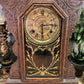 Waterbury Mantel Shelf Clock, Vintage Wind Up Kitchen Parlor w/ Pendulum & Key I