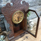 Waterbury Mantel Shelf Clock, Vintage Wind Up Kitchen Parlor w/ Pendulum & Key I