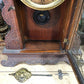 Waterbury Mantel Shelf Clock, Vintage Wind Up Kitchen Parlor w/ Pendulum & Key I