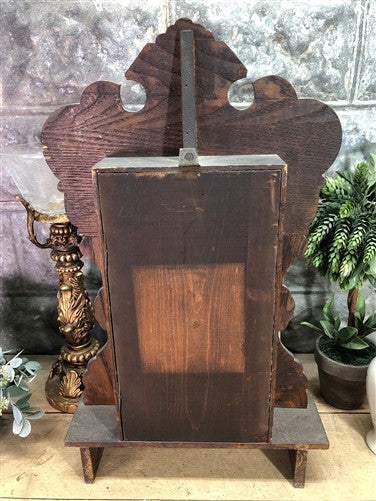 Waterbury Mantel Shelf Clock, Vintage Wind Up Kitchen Parlor w/ Pendulum & Key I