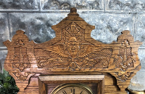 Seth Thomas Mantel Shelf Clock, Vintage Wind Up Kitchen Parlor w/ Pendulum Key J